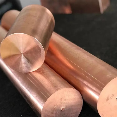 H96 H90 H85 Harf-hard C15715 Edge Closing 99.99% Pure Copper Round Rod Cold Rolled Customized Length 1m - 6m