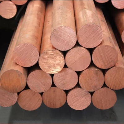 H96 H90 H85 Harf-hard C15715 Edge Closing 99.99% Pure Copper Round Rod Cold Rolled Customized Length 1m - 6m