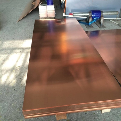 ATSM JIS Copper Alloy Sheet Plate C10300 C12200 0.3mm 3mm 4mm Thickness Polished