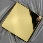 Gold Decorate Astm Stainless Steel Panels 4x8