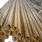 HSn70-1 Sn Copper Round Pipe 3mm Thickness Single Phase Brass