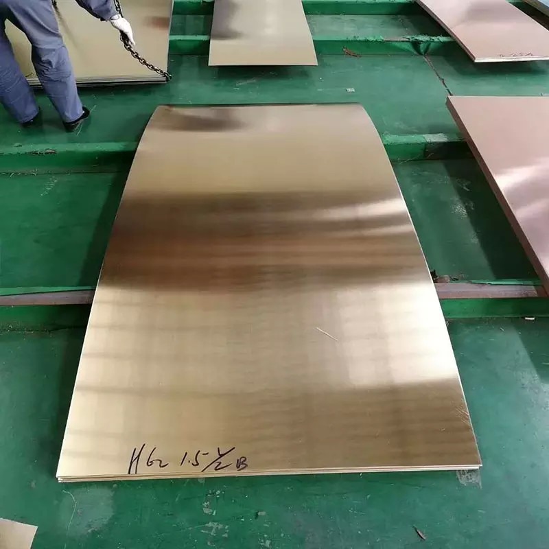 Brass Copper Alloy Sheet Gold Color Plate C10200 C10400 200mm Thickness
