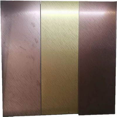 Mellow 304 DIN1.4301 Stainless Steel Sheet Decorative Panel PVD Color Coating