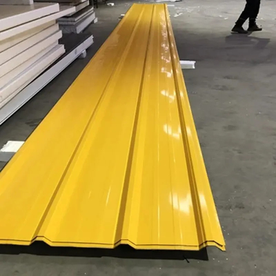 DX51D PPGI Wavy Trapezoid Shape 16 Gauge PPGI Steel Sheet Corrugated Steel Roofing Sheet