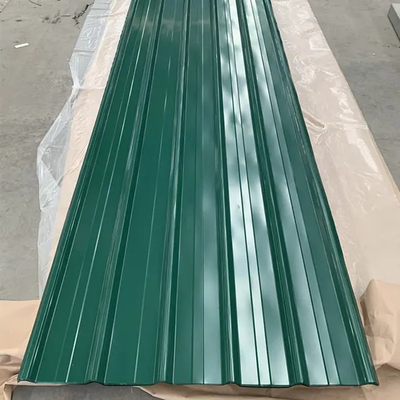 Galvanized Color Coated Corrugated Steel Roofing PPGI Steel Sheet Metal ASTM SGCC CGCC Low Slope Roofing