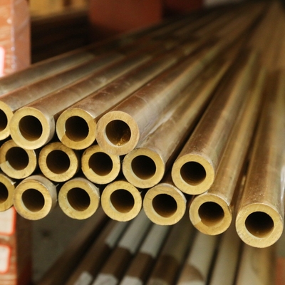 HSn70-1 Sn Copper Round Pipe 3mm Thickness Single Phase Brass